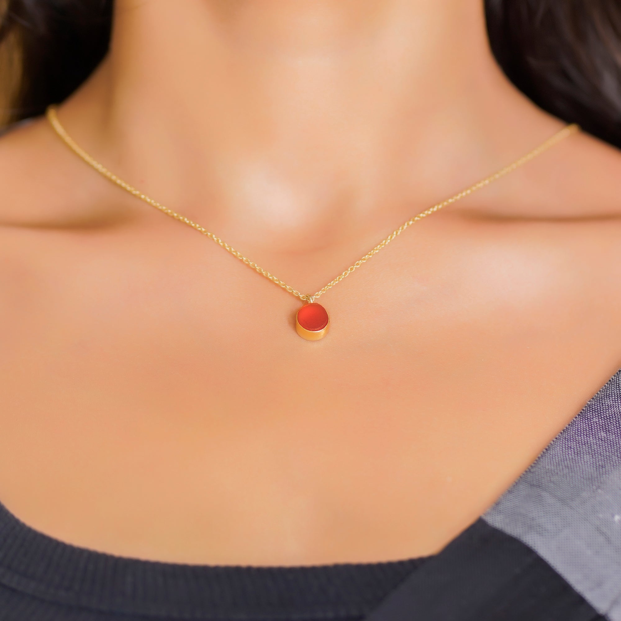 virgo zodiac pendant necklace carnelian birthstone charm