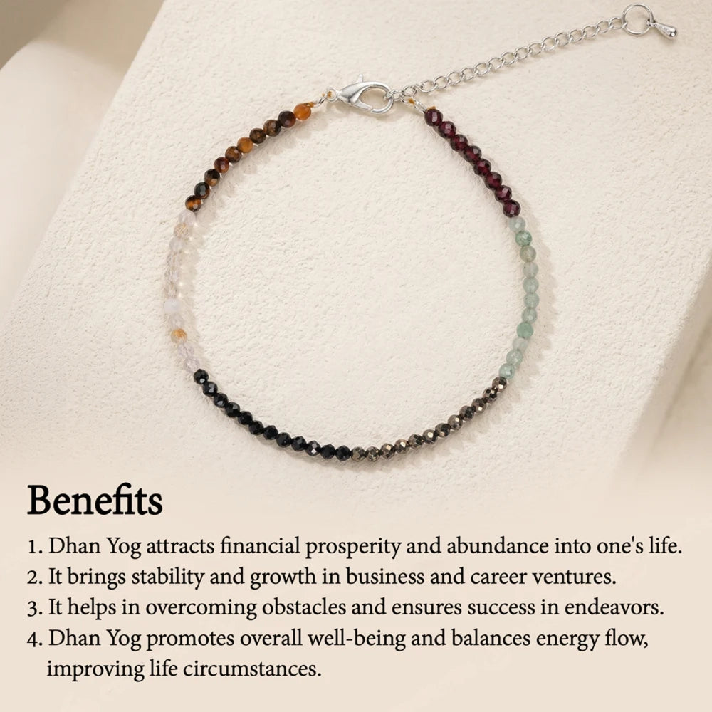 Dhan Yog Anklet – Natural Crystals, for Wealth