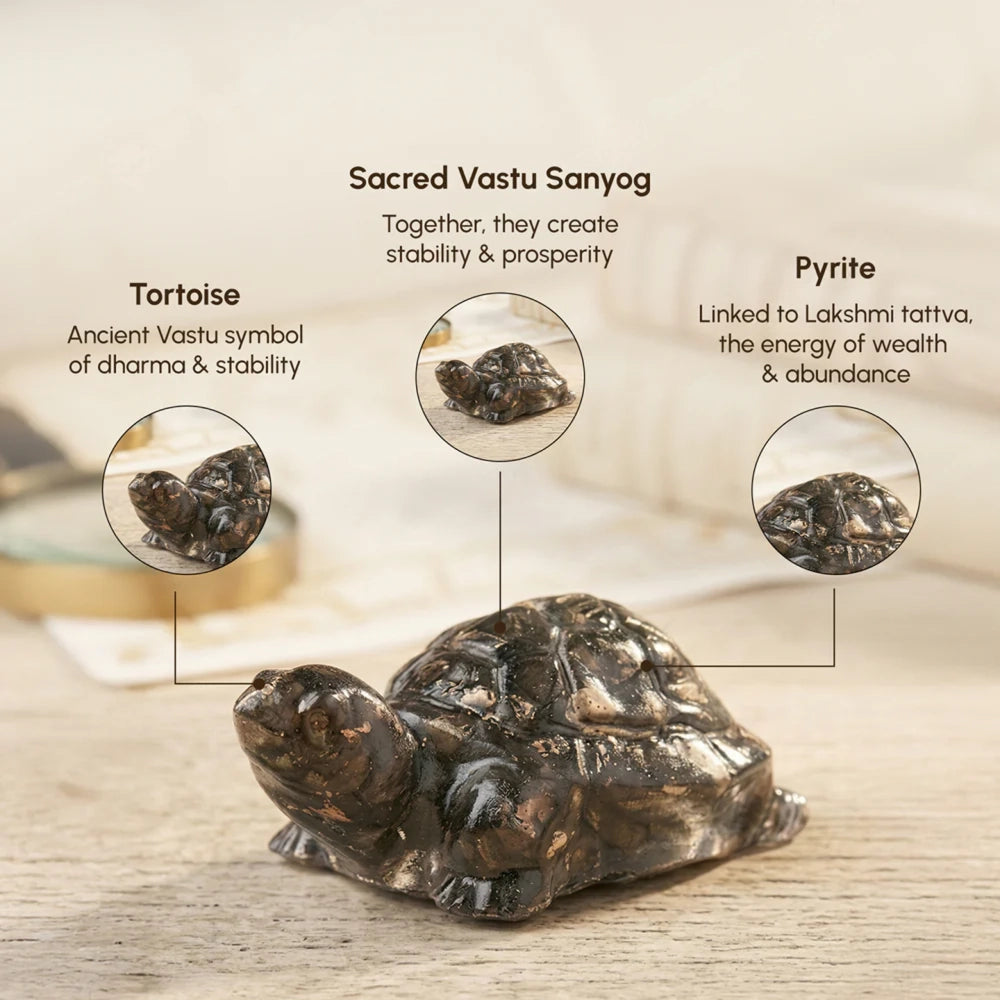 Vastu Pyrite Tortoise – for Prosperity & Good Fortune