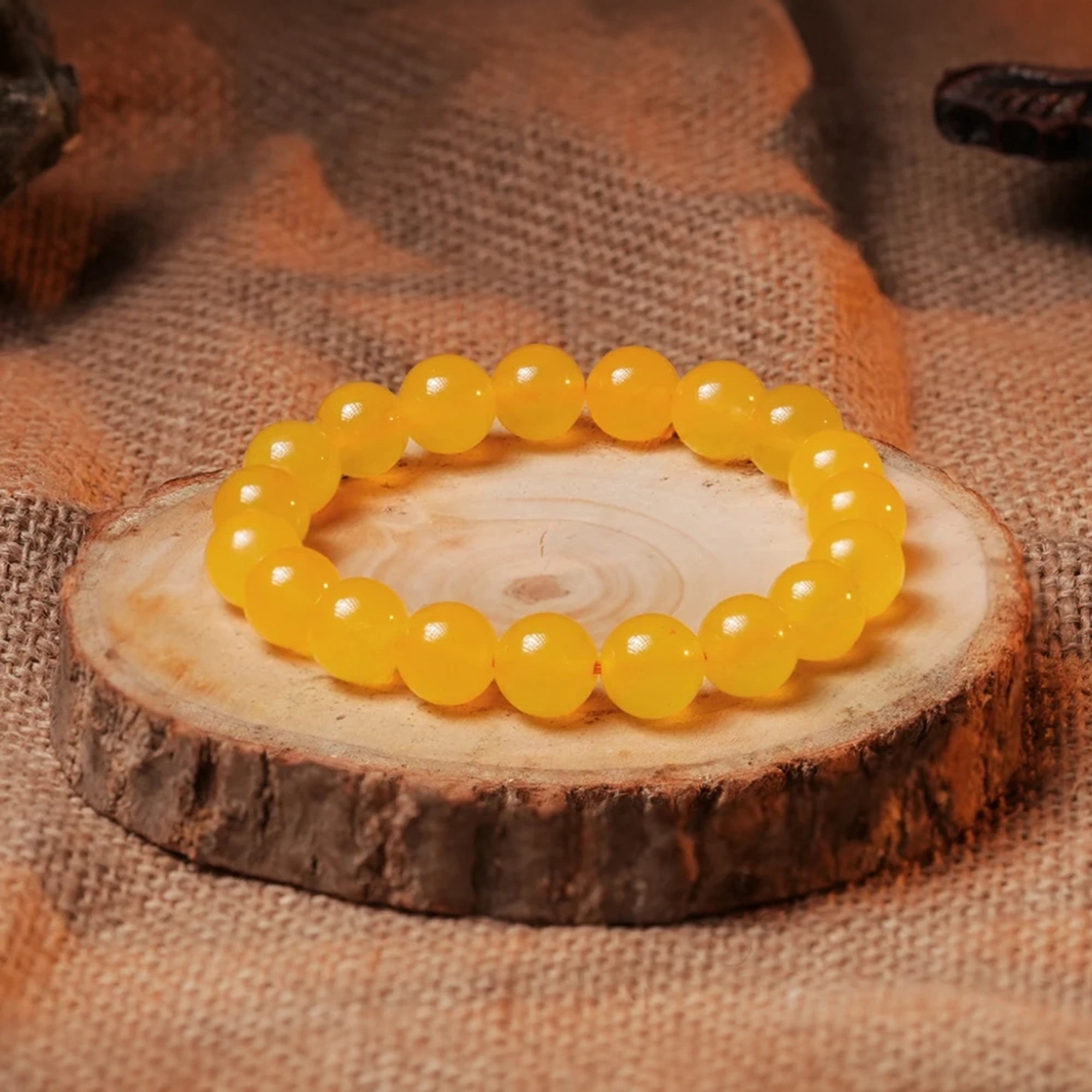 Yellow Jade Bracelet – Luck, Wealth & Prosperity