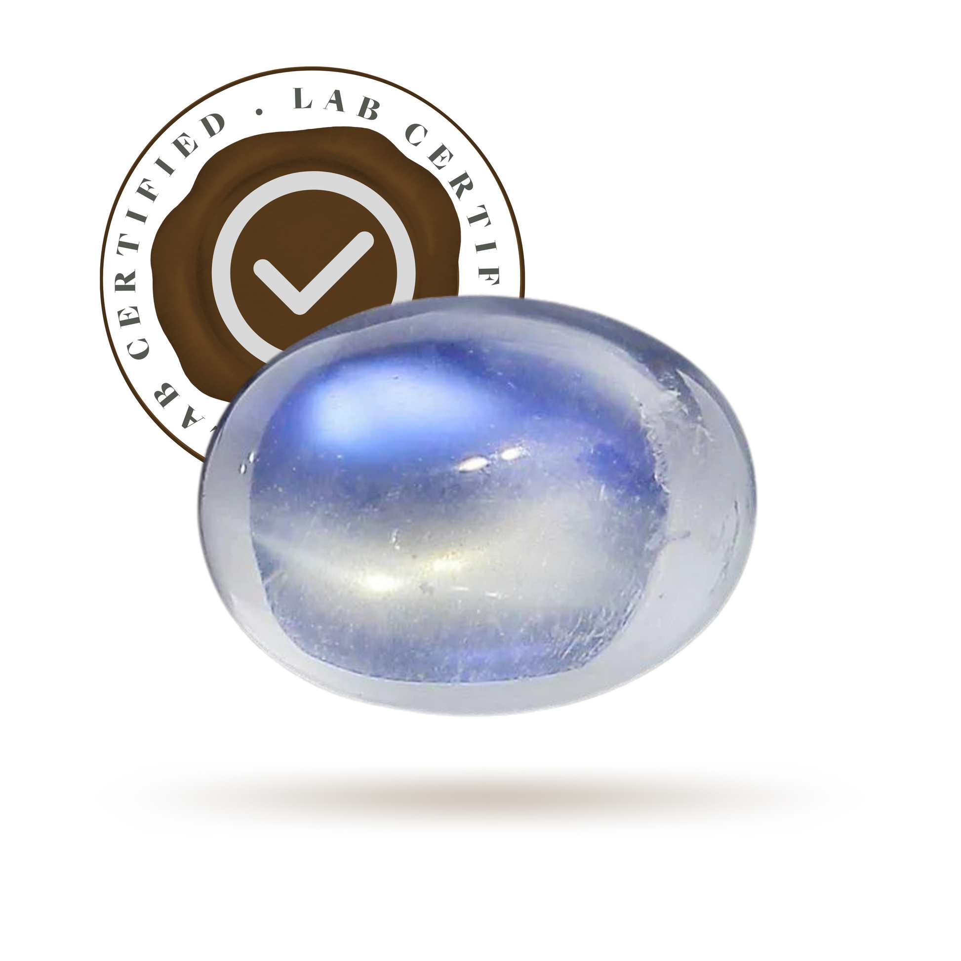 Moonstone - Blue Sheen Luxury (8 Ratti)-Gemsmantra-best-online-gems-shop-in-india