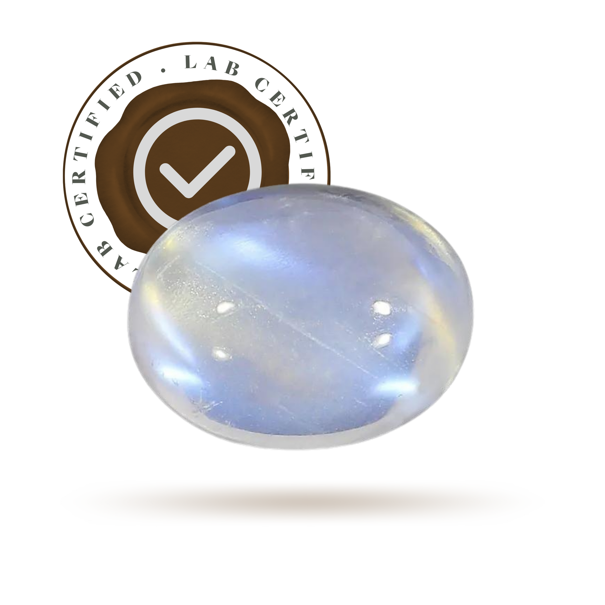 Moonstone - Blue Sheen Premium (8 Ratti)-Gemsmantra-best-online-gems-shop-in-india