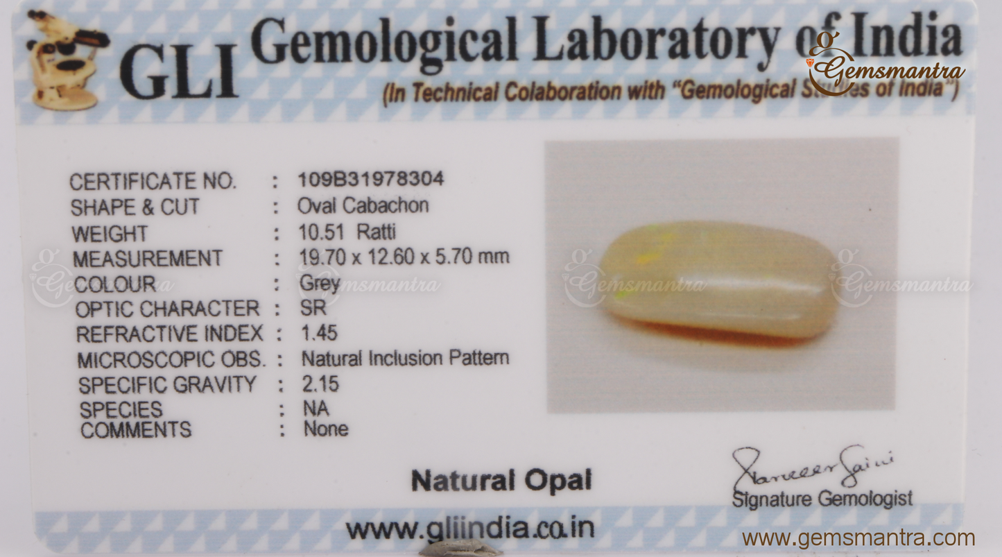 Opal Luxury (10.51 Ratti)-Gemsmantra-best-online-gems-shop-in-india