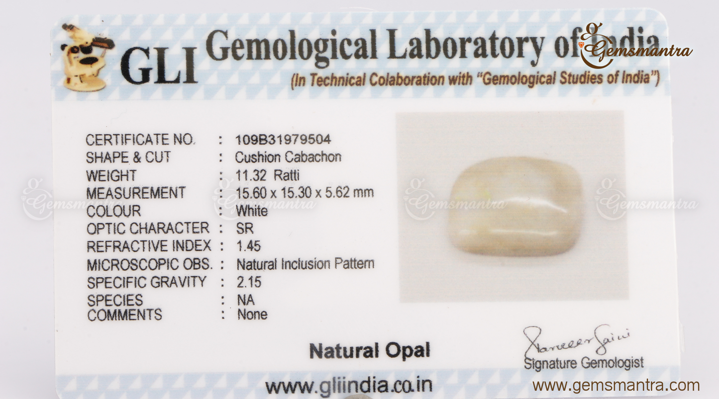 Opal Luxury (11.32 Ratti)-Gemsmantra-best-online-gems-shop-in-india
