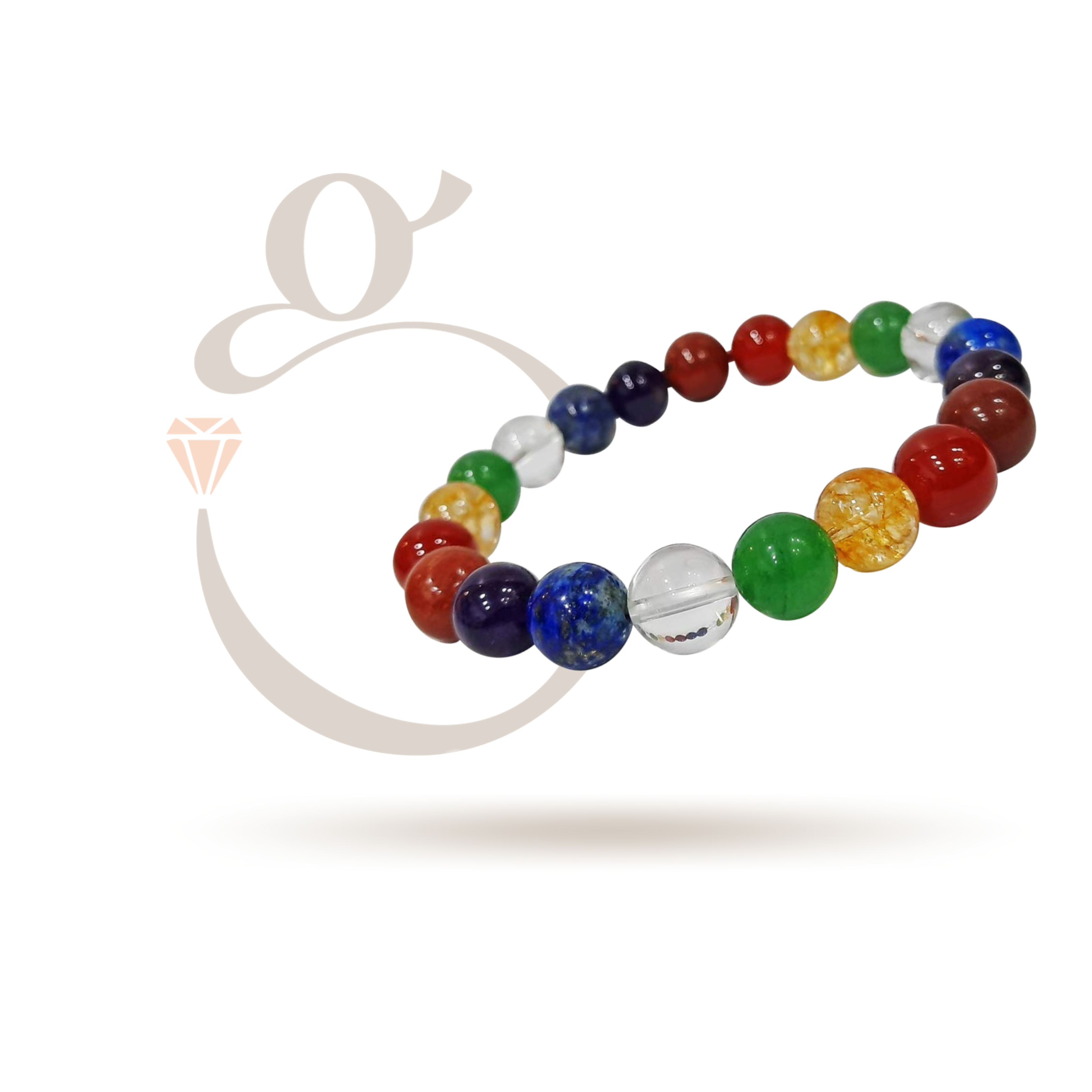 Buy Sukhad Original 7 Chakra Bracelet for Woman and Men with Lab  Certificate - Natural Energised Seven Lava Stone Money, Health, Protection,  Vastu, and Healing - 8MM Beads at Amazon.in